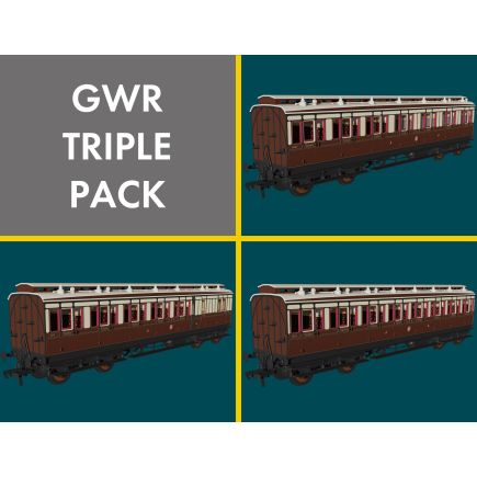 Rapido 978013 OO Gauge GWR Evolution Non Corridor Carriage Pack